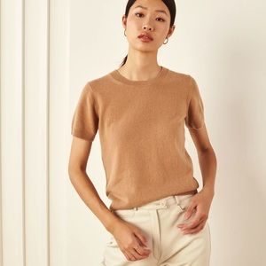 Mongolian Cashmere Tee Quince- Women’s S